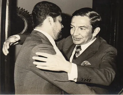 Rodrigo Gómez con Carlos Pacheco Devia 1972